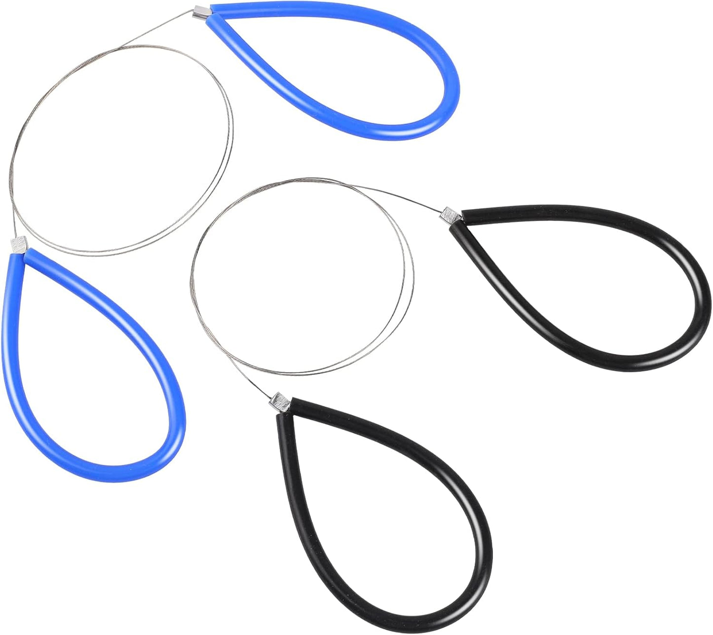 Clay Cutters Wire Steel Wire Clay Cutter Cutting Pottery Tools Cut Off Tools for Clay Artists with Black and Blue Handle Pottery Wheel Wire Tools 2 Pcs