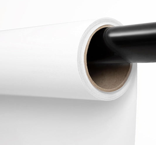 Kate Seamless Paper Backdrop for Photography White Photo Backdrop Paper (106.8''x32.8' Arctic White)