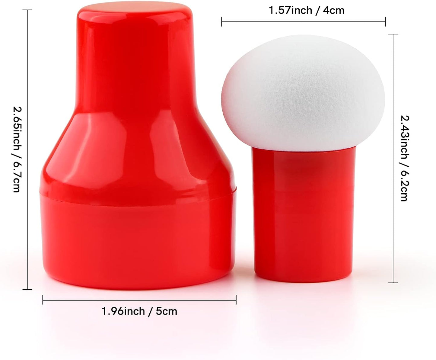 3PCS / Sets Ink Applicator with Storage Cases,Paper Pouncers for Direct Ink Application On Crafts Projects Easily,Inking Sponge for Stamp Ink Distressing, Blending Card Making Crafting Tools