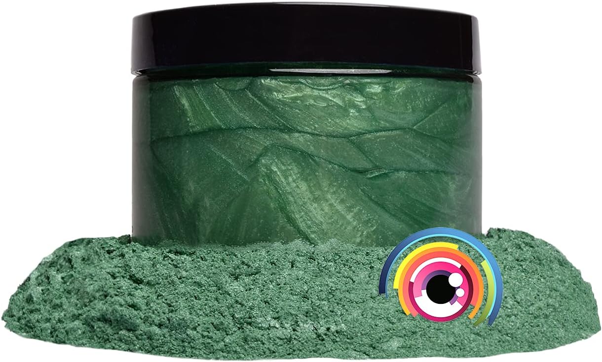 Eye Candy Pigments Premium Green Mica Powder - Mint Green (50gr) - for Epoxy, Resin, Soap, Paint, Woodworking, Acrylic Pouring, Bath Bombs, Fishing Lures - DIY Arts and Crafts Additive