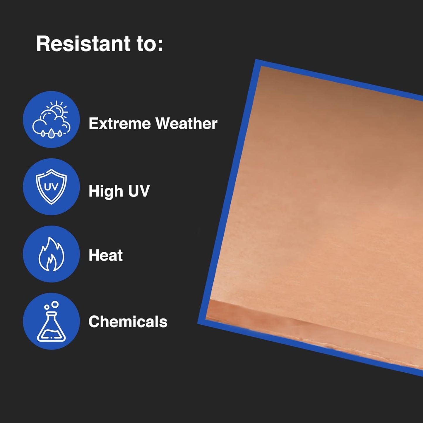 Duco USA-Made Clear Cast Acrylic Sheet 1/8 Inch Thick 12" x 12" - 1 Pack of Transparent Plexiglass Sheet - Lightweight Acrylic Board for Window Replacements, Displays, Signs, and More