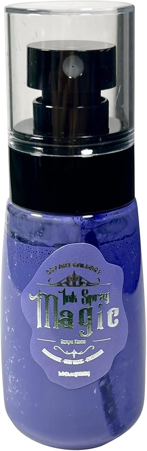 CSY Art Gallery Mixed Media Magic Oxide Ink Art Spray -1.9 oz Acrylic Paint Water-Based and Light Fast Painting Spary Set (Grape Vines)