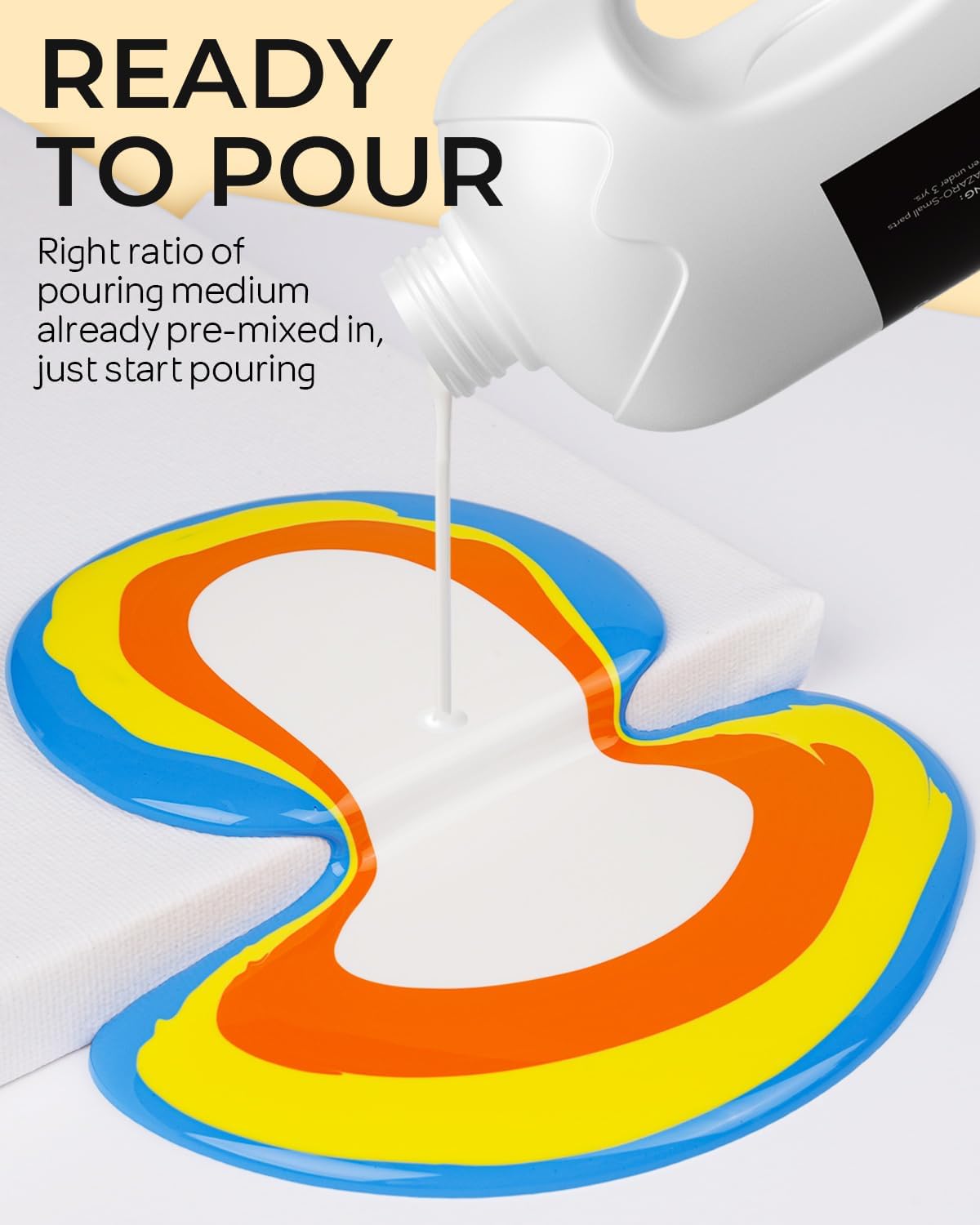 Nicpro 8 Colors Large Bulk Acrylic Pour Paint Set (33.8 oz, 1000 ml) Premixed High Flow Art Pouring Paint Supplies Kit with Silicone Pour Oil, Gloves for Beginner Cell Creation Flow DIY, Ready to Pour