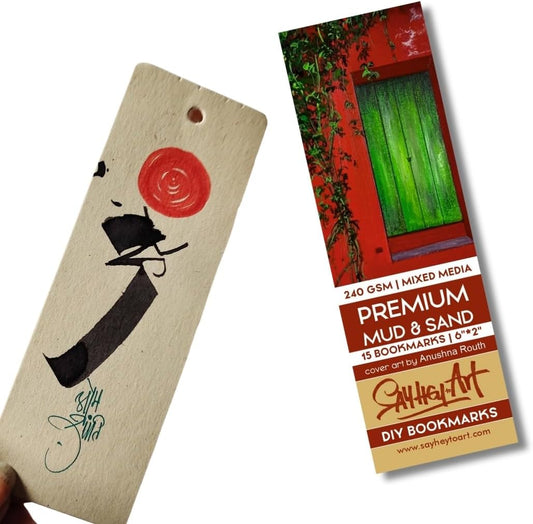 240Gsm Premium Moleskine Like Handmade Textured DIY Bookmark Sketchpads (Pack of 2) Suitable for Mixed Media