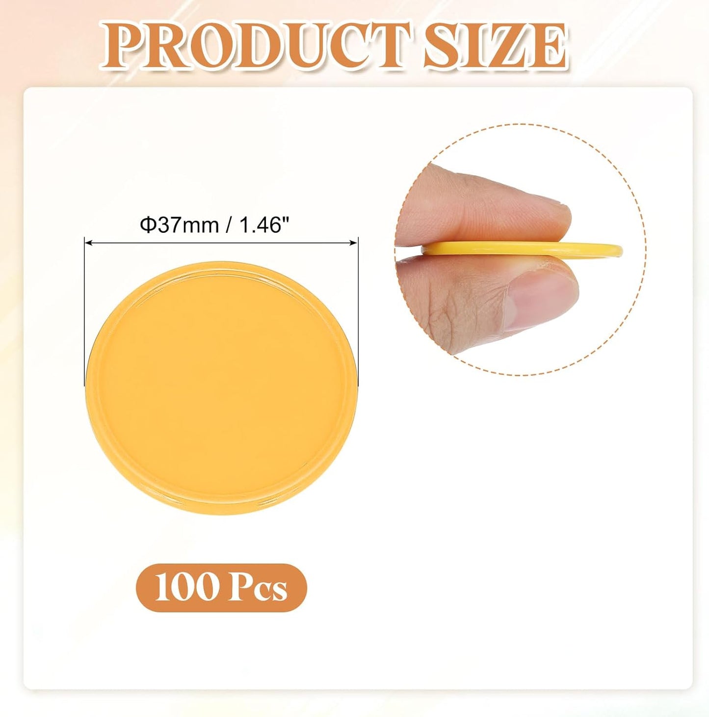 uxcell Plastic Poker Chips, Learning Counters Counting Counters Disks Markers Opaque Game Tokens for Game Play Math Counting