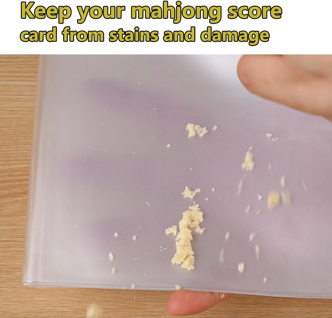 aoG Mahjong Card Holder, Large Print, 2 Pcs, for Mah Jongg Hands and Rules, Non Glare, PVC Plastic, Soft, Durable, 2025