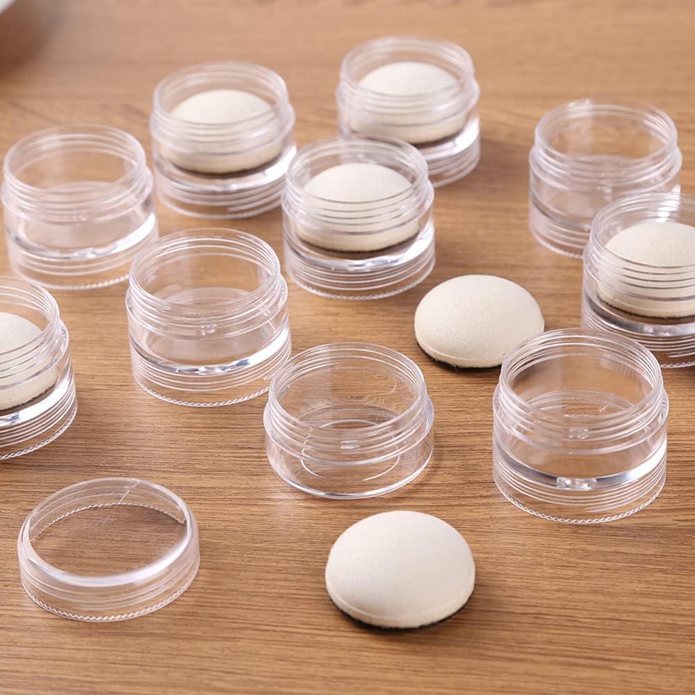 CYFUN DESIGN 10PCS Mini Ink Blending Tools Foam Replacement Foams and 10pcs Protective Plastic Covers for DIY Scrapbooking Paper Crafting Handmade Crafts Scrapbooking Supplies Crafting Projects