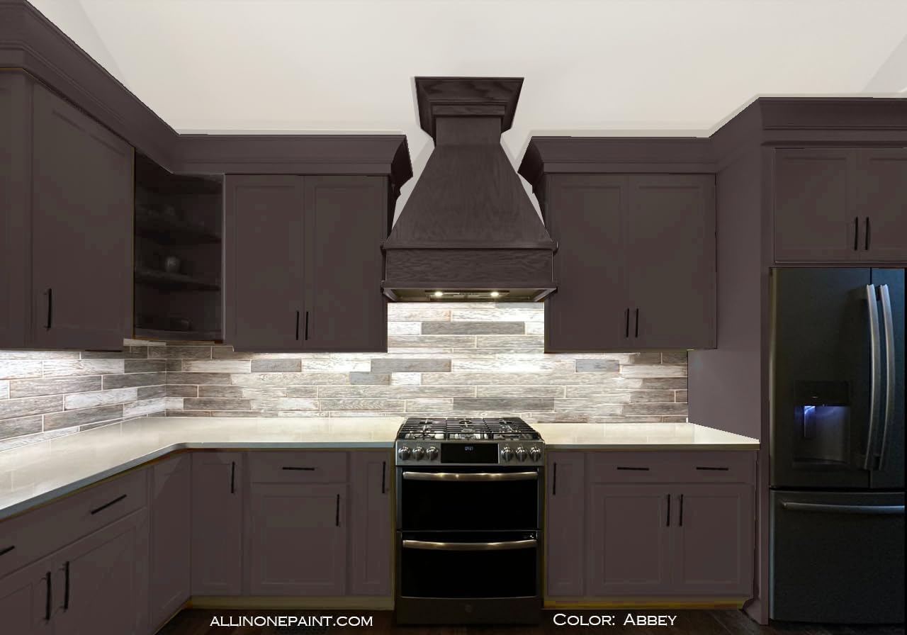 ALL-IN-ONE Paint, Durable cabinet and furniture paint. Built in primer and top coat, no sanding needed. Includes our 30 featured color card - Kings Robe (rich purple), 8oz Sample