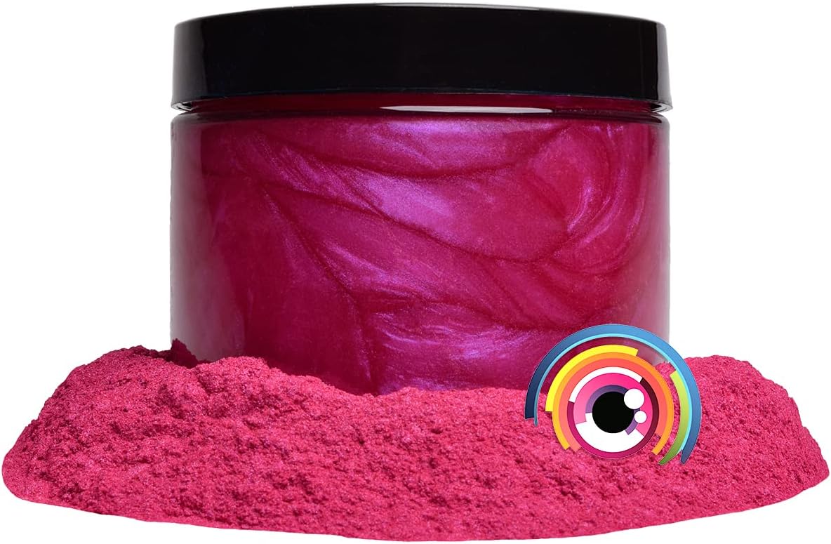 Eye Candy Pigments Premium Red Mica Powder - Ube Red (50gr) - for Epoxy, Resin, Soap, Paint, Woodworking, Acrylic Pouring, Bath Bombs, Fishing Lures - DIY Arts and Crafts Additive