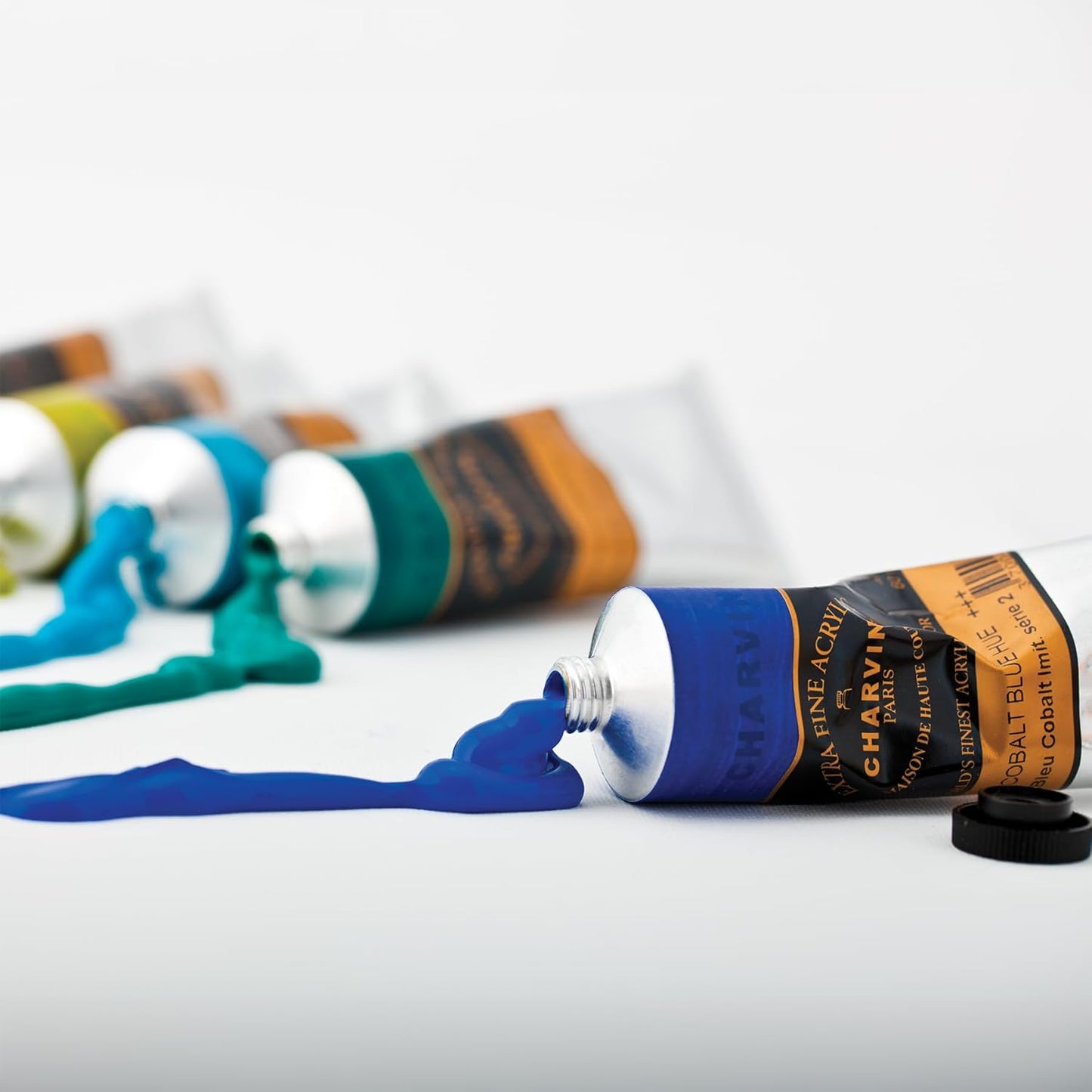 Charvin Extra Fine Professional Acrylic Paint Set for Artists, Snow Landscape - Bonjour Set of 9, 20 ml Tubes, Triple-Milled, Lightfast Pigments, Artist Acrylic Paints in Nature-Inspired Hues