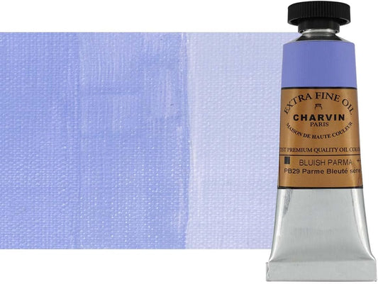 Charvin Extra Fine Oil Paint, Bluish Parma 20 ml - Triple-Milled, Rich Texture, Poppy Oil-Based, Light-Fast, Handmade, Archival Quality