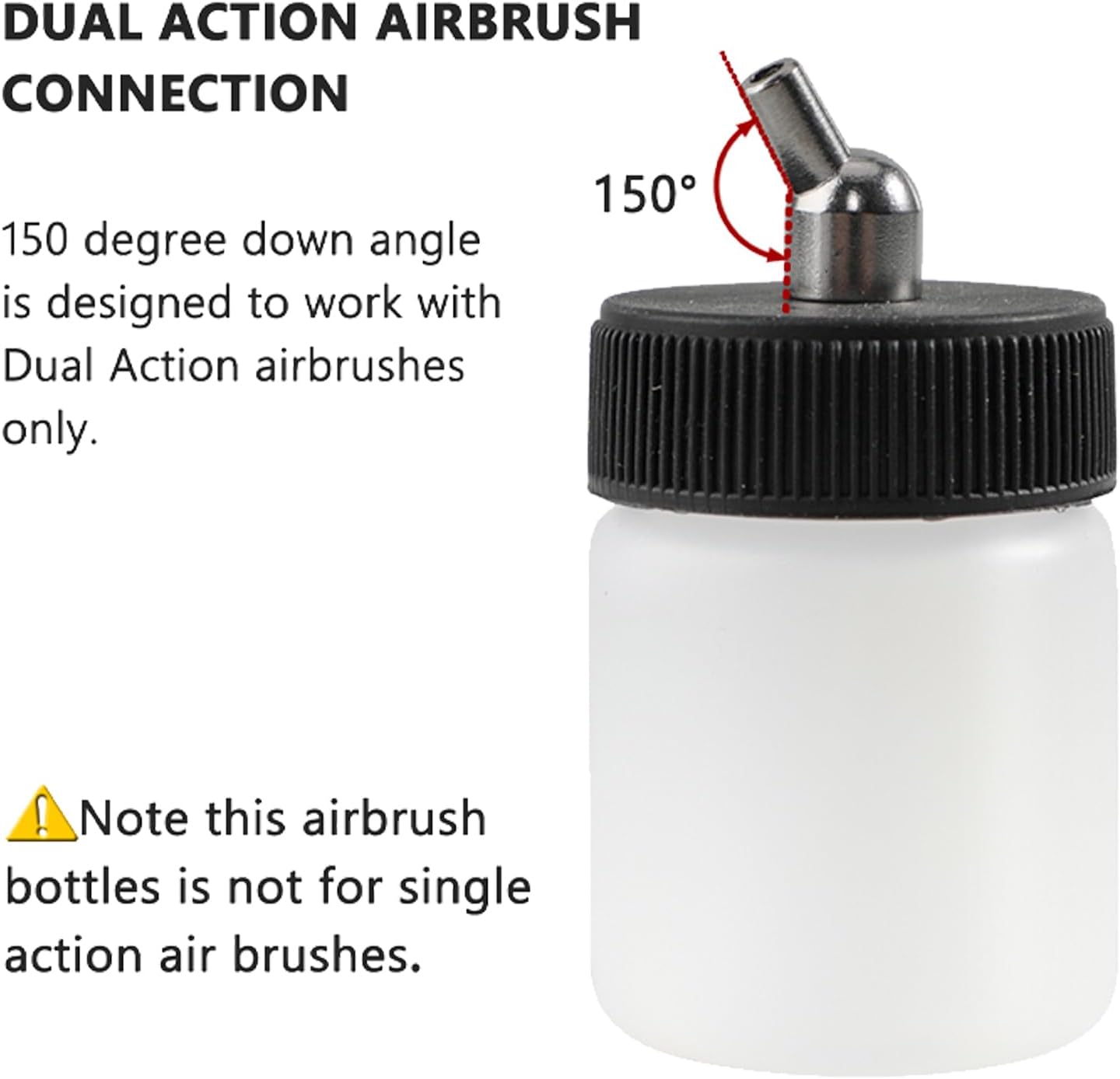 ABEST New 10PCS Dual Action Airbrush Plastic Bottle Jar 22CC / Standard Suction Lid Paint Cup Air Brush Accessories Model Air Tool Box