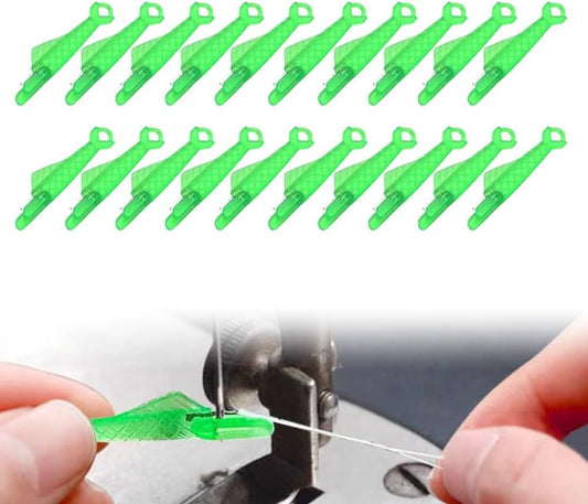 Fish Mouth Sewing Machine Needle Threader,2024 Upgrade Fish Type Needle Threader, Automatic Sewing Needle Threader,Easy Needle Threaders Tool (20 PCS)