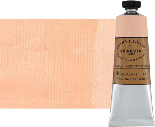 Charvin Extra Fine Oil Paint, Incarnat 60 mL - Triple-Milled, Rich Texture, Poppy Oil-Based, Light-Fast, Handmade, Archival Quality