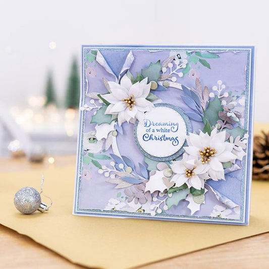 Cutting Dies Metal Stencils Scrapbooking Tools DIY Embossing Template for Paper Card Making Album Arts Crafts Supplies (Flower Set C-10.5x9.7cm)