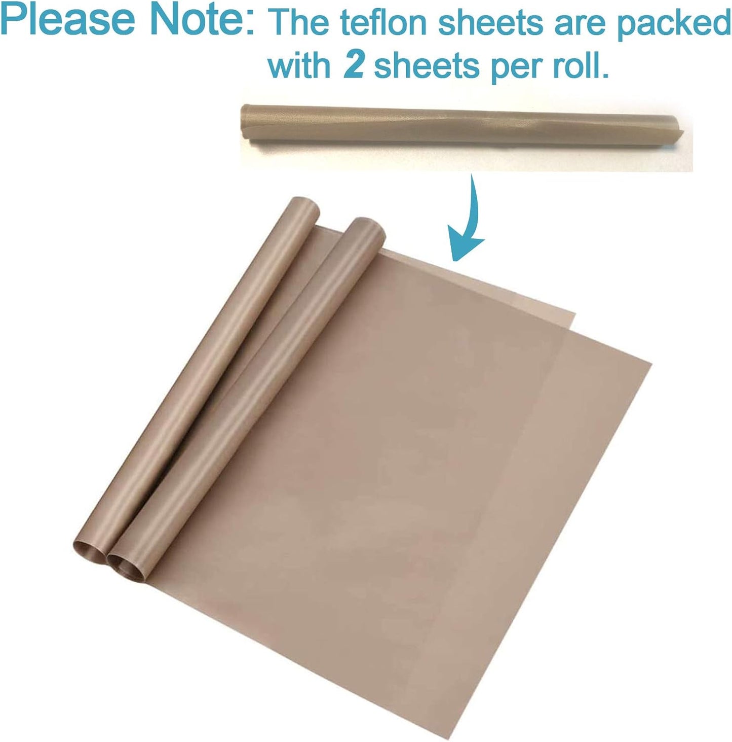 Selizo 10 Pack Teflon Sheet for Heat Press Transfer Sheet Non Stick 12''x16'' Heat Press Transfer Paper Heat Resistant Craft Mat