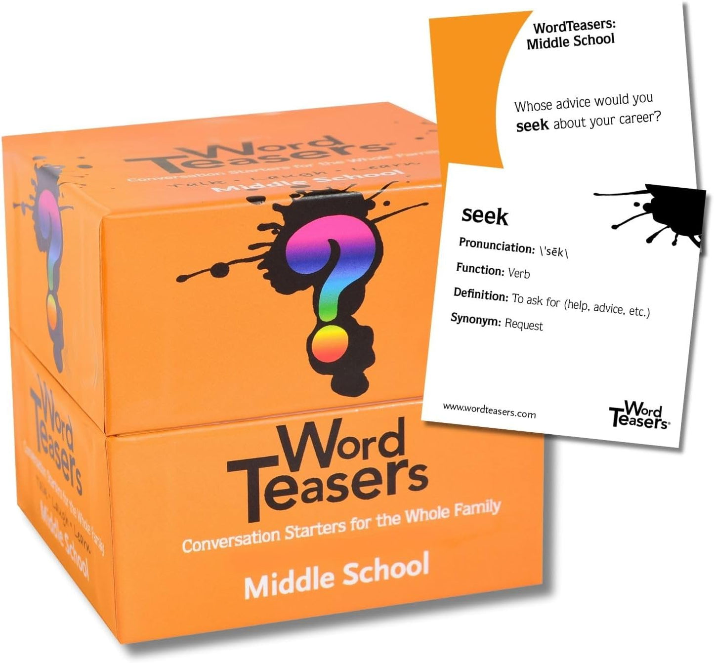 ? WORD TEASERS Middle School - Vocabulary Game for Kids 10-13 - Fun Family Conversation Starters - Reading Games for Middle School - 150 Vocabulary Flash Cards/Conversation Cards
