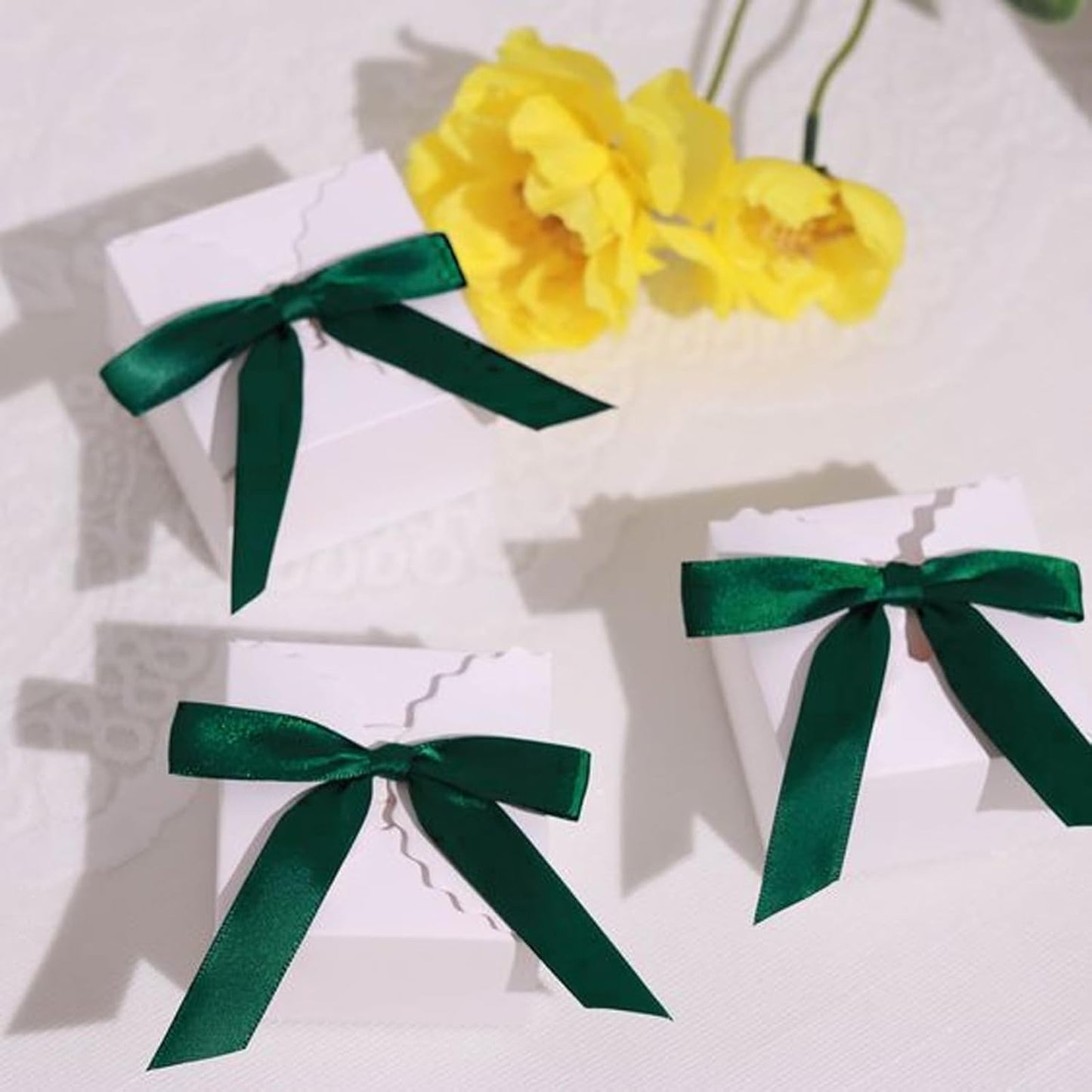 1/8" X 100 Yards Teal Satin Thin Ribbon Solid Color Double Faced Ribbons Perfect for Crafts Wedding Decor Bow Making Arts Sewing and More