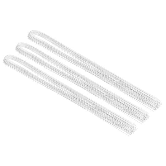 PATIKIL 32 Inch 22 Gauge Floral Stem Wire, 2 Pack/80 Pieces Bouquet Stem Paper Wrapped for DIY Crafts Flower Arrangements, White