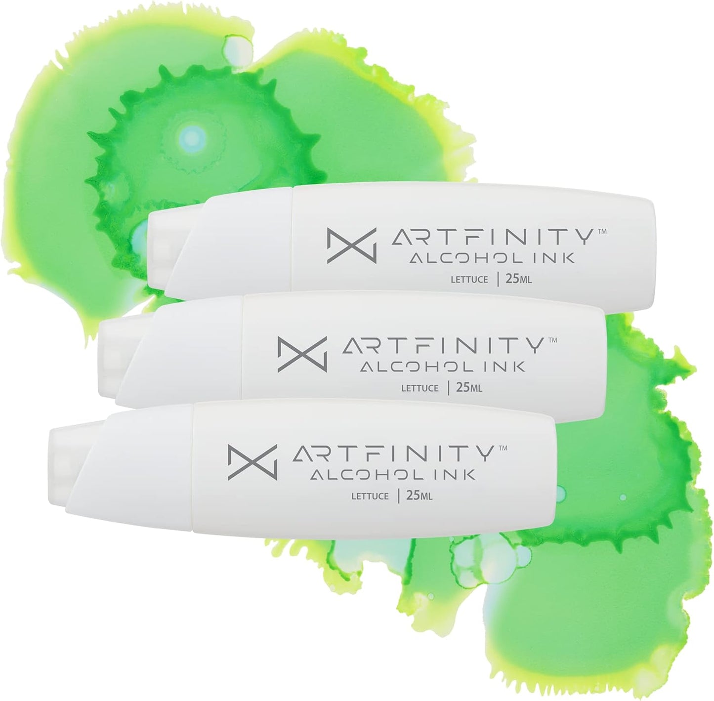 Alcohol Inks 3 Pack - Vibrant, Professional, Dye-Based Alcohol Inks for Artfinity Alcohol Markers, Artists, Drawing, & More! - Lettuce G2-3