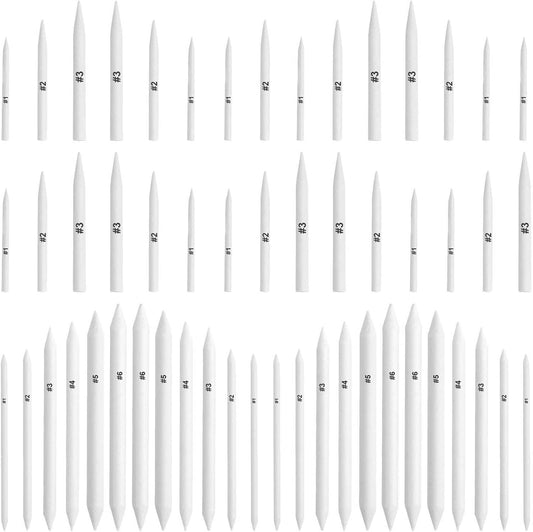 FEBSNOW 84 Pcs Blending Stumps and Tortillions, Paper Art Blenders, Art Pencils, Drawing Pencils for Student Artist Charcoal Sketch Drawing Tools, Sketch Supplies