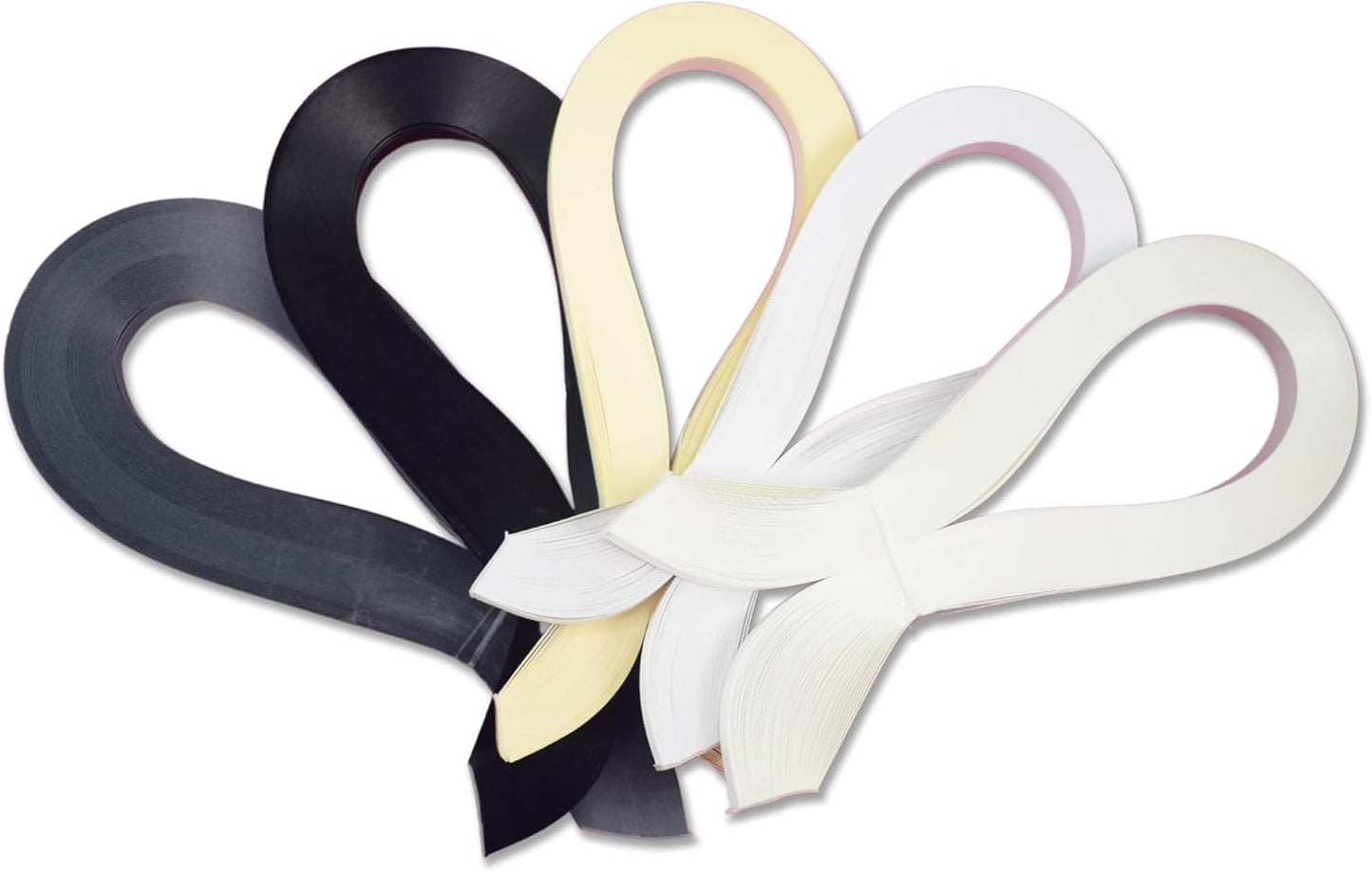 CrafTreat Grey Quilling Paper Strips for Craft Work - 500 Quilling Strips 3mm 30 CM Length - Paper Quilling for Decorating Cards, Gift Bags, Picture Frames and Scrapbooking