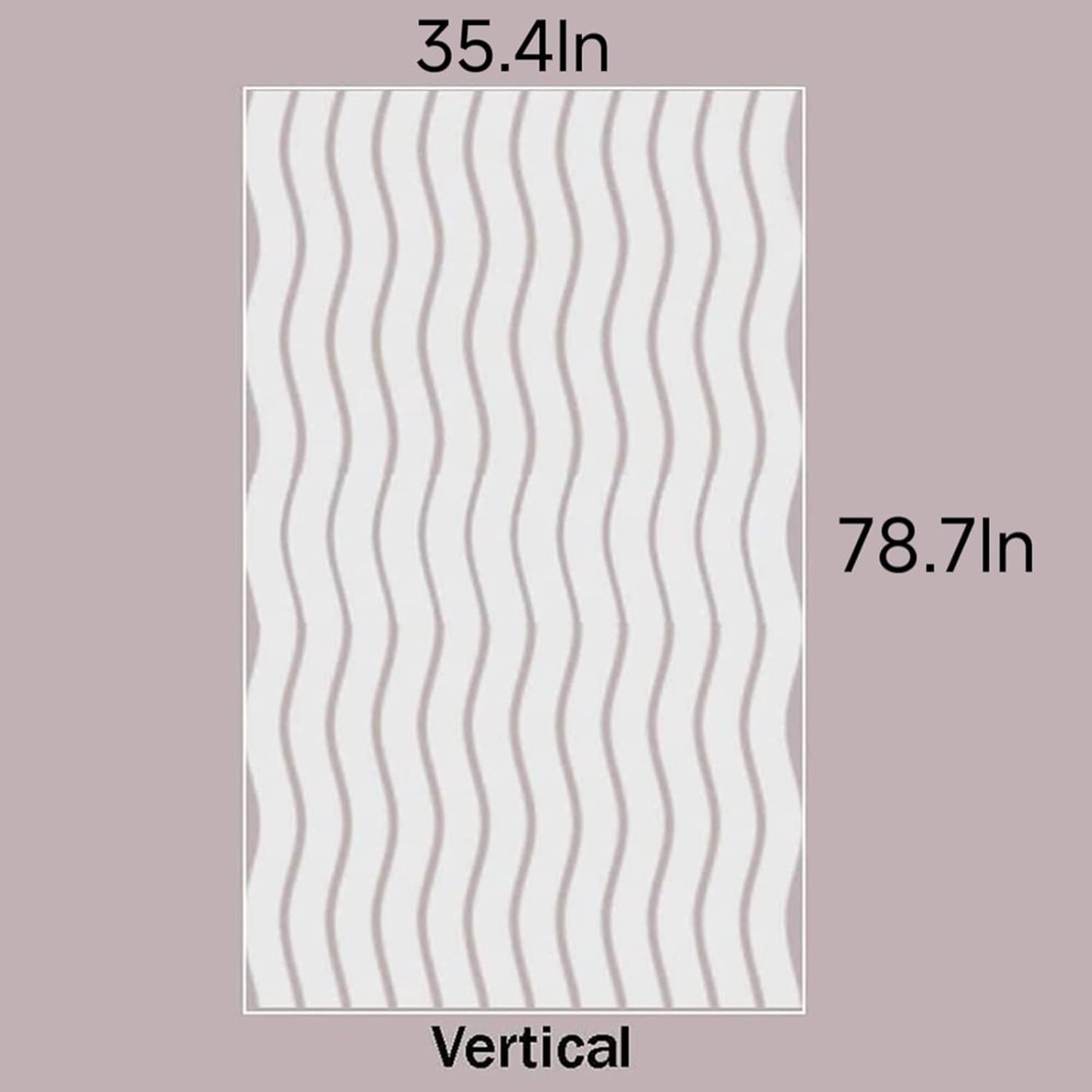 LEMON CLOUD Window Film for Privacy and Light Protection，Non Adhesive Removable Glass Covering Opaque Window Sticker Self Static Cling Vinyl Glass Film for Home Office (35.4 x 78.7 Inch,Wavy)