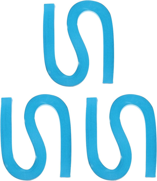 PATIKIL 360pcs Quilling Paper Strips Paper Flowers Quilling Kits 3/8"(10mm) Origami Paper for Adults Beginner Art Craft, 21"(54cm) Lake Blue