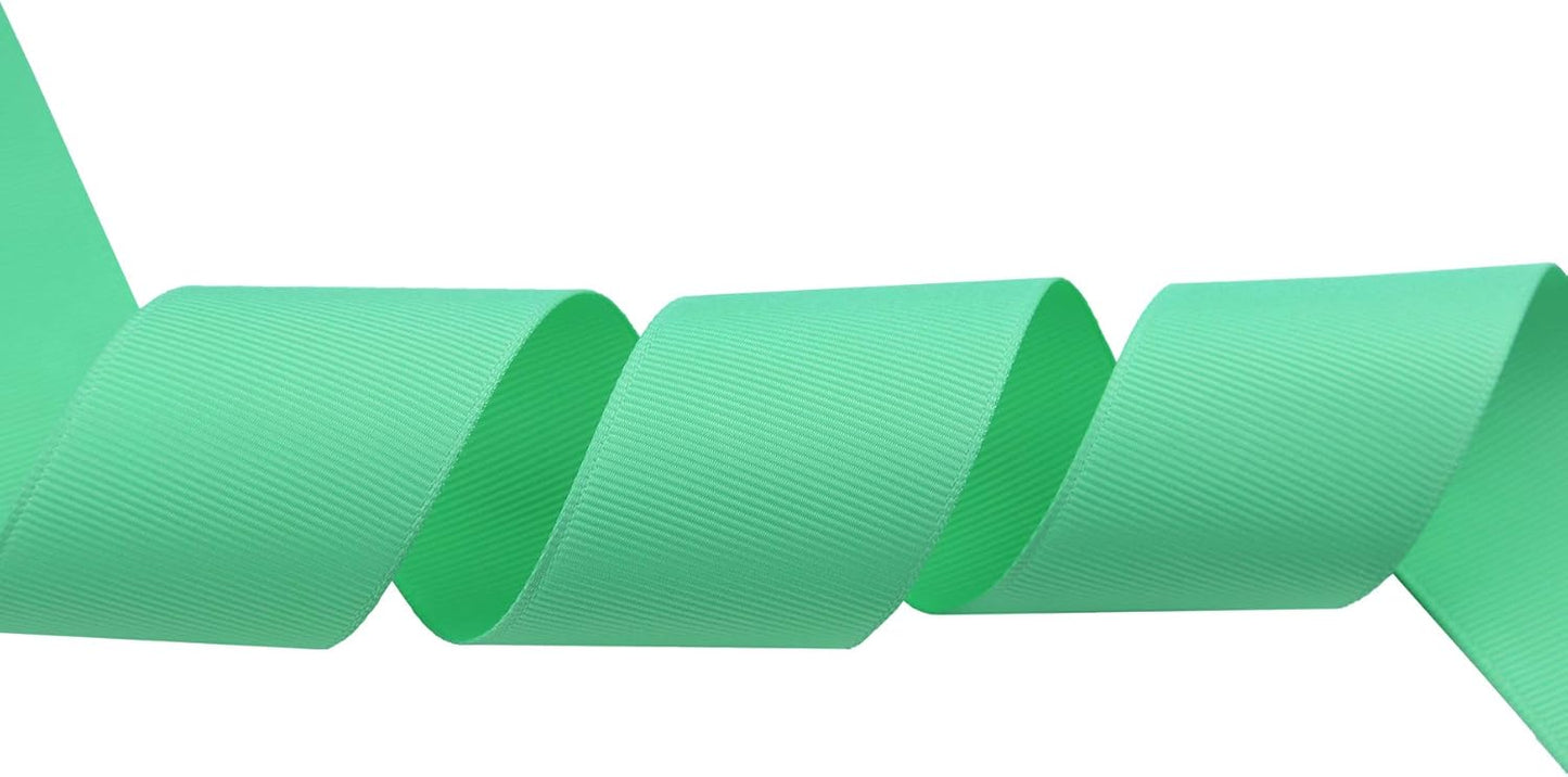 ITIsparkle 11/2" Inch Grosgrain Ribbon 25 Yards-Roll Set for Gift Wrapping Cake Decoration Party Favor Hair Braids Hair Bow Baby Shower Decoration Floral Arrangement Craft Supplies, Aqua Ribbon