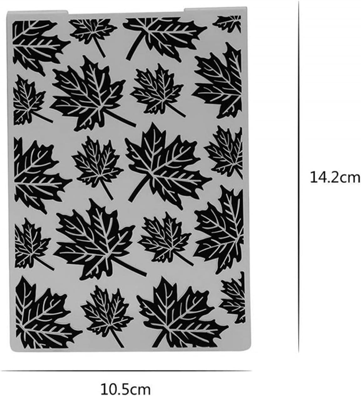 Arbuya Maple Leaves Background Plastic Embossing Folder for Scrapbook DIY Album Card Tool Plastic Template (Maple Leaves)