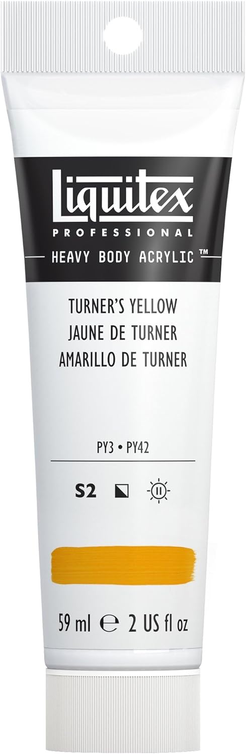 Liquitex Professional Heavy Body Acrylic Paint, 2-oz (59ml) Tube, Turner’s Yellow
