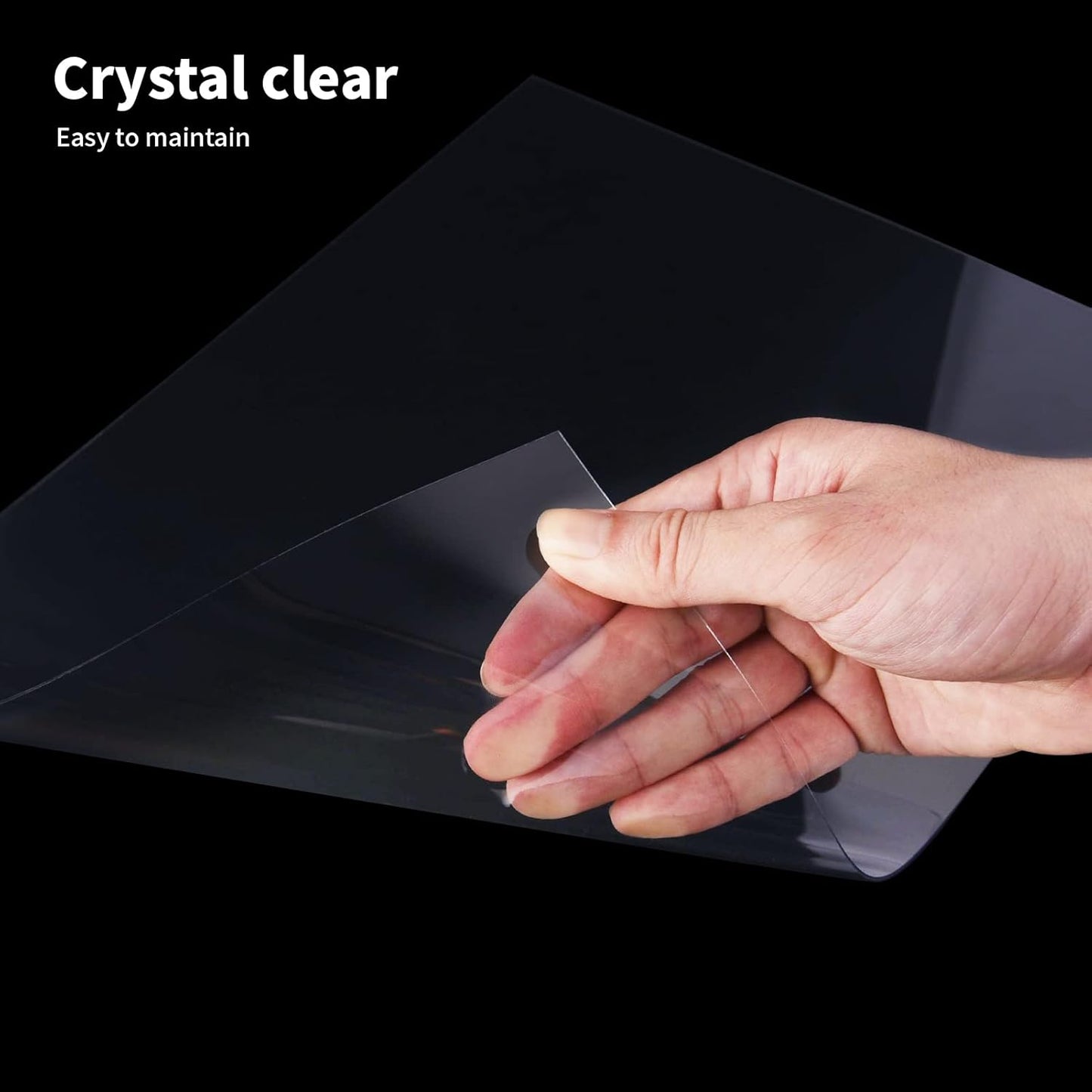 Art3d 10-Pack of 8×10" PET/Plexiglass Sheets, Transparent Clear Flexible Plastic Sheet Panels for Craft, Picture Frames, Sign Blank, DIY Display Project