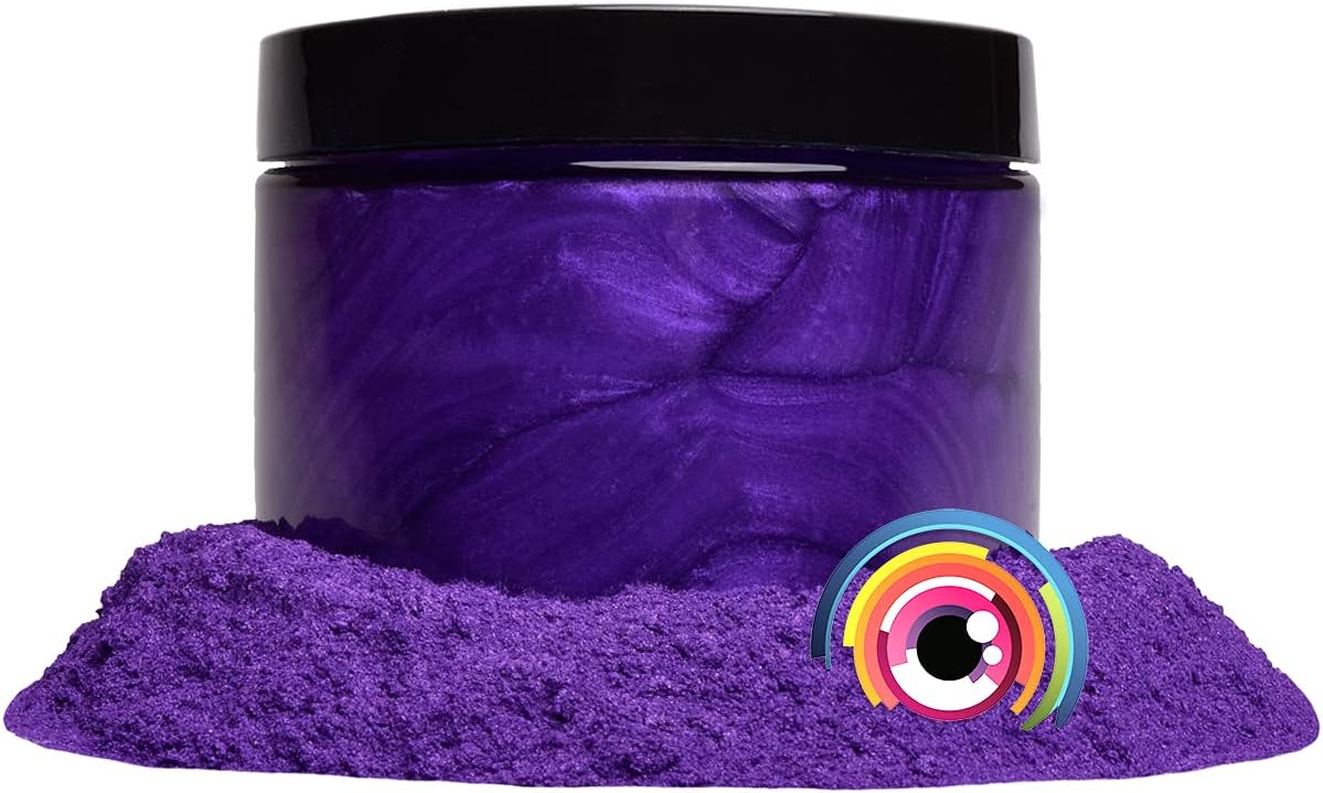 Eye Candy Pigments Premium Purple Mica Powder - Periwinkle Purple (25gr) - for Epoxy, Resin, Soap, Paint, Woodworking, Acrylic Pouring, Bath Bombs, Fishing Lures - DIY Arts and Crafts Additive