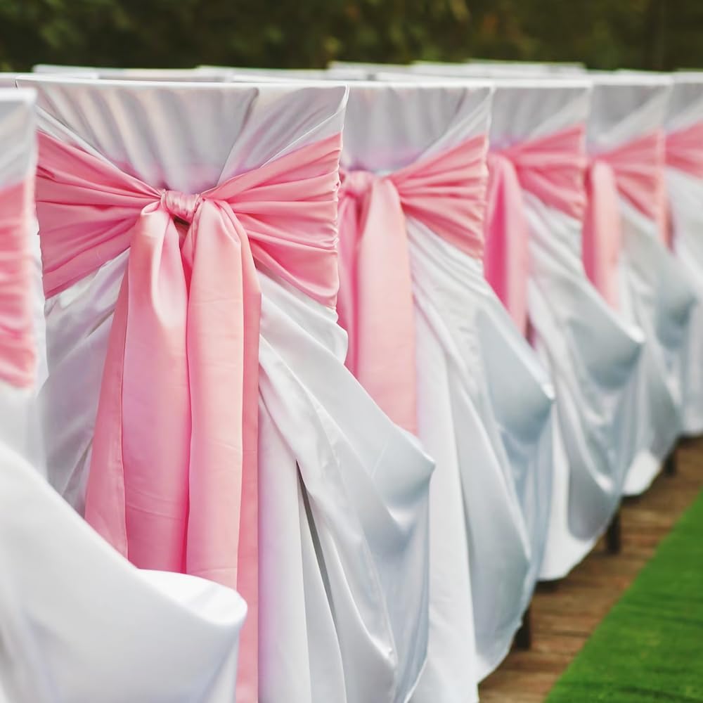 3" Width x 25 Yards Satin Fabric Ribbon, Red Ribbon Perfect for Wedding Car, Chair Sash, Grand Opening Ceremony, Big Bows, Embroidery, Floral Crafts, Party Decoration