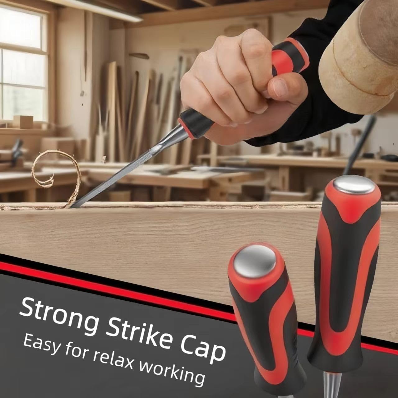 11 Piece Wood Chisels for Woodworking,Wood Chisel Sets Woodworking Tools Setwith Honing Guide, Sharpening Stone and Storage Case