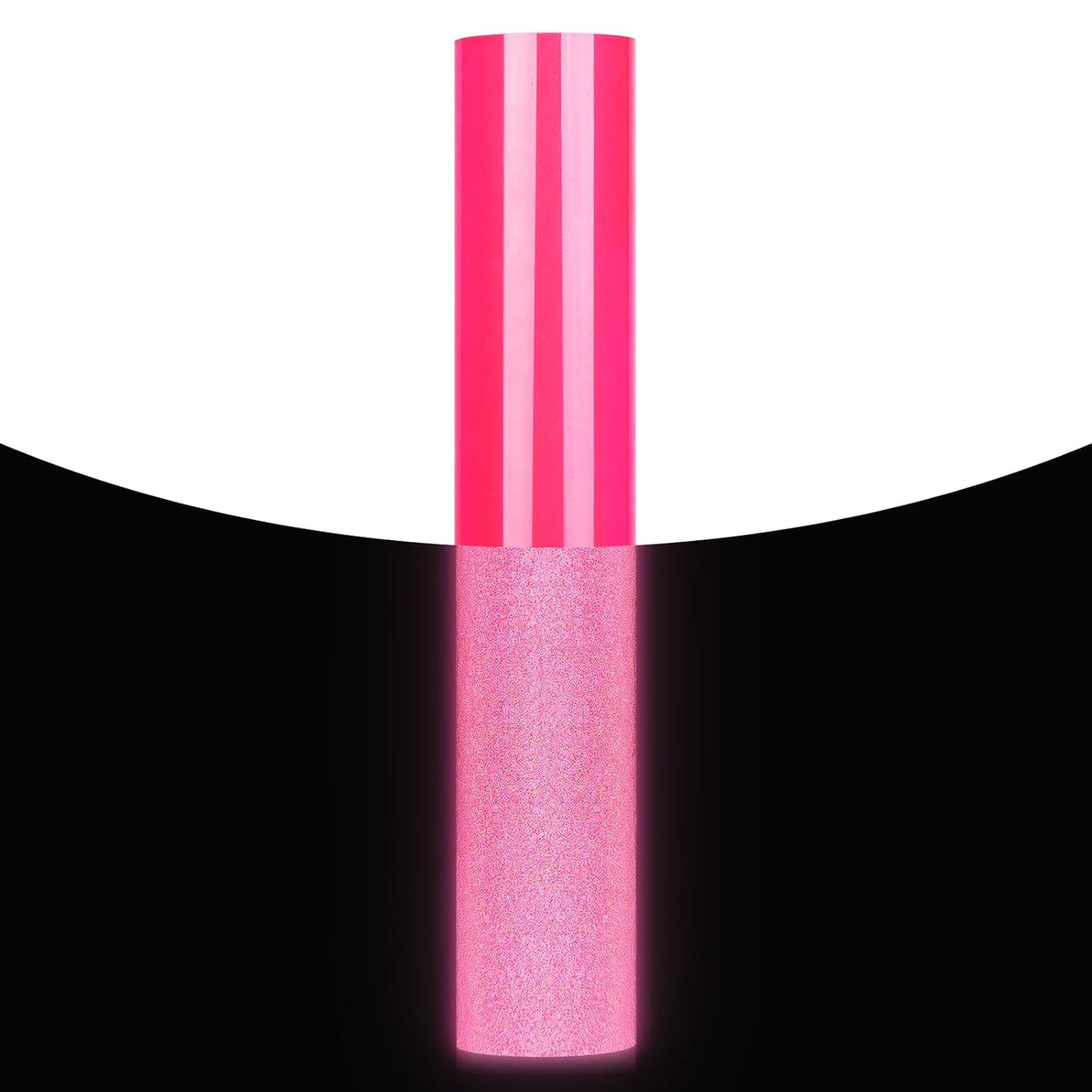 GIRAFVYINL Hot Pink Reflective Iron on Vinyl, Reflective HTV Pink Neon Heat Transfer Vinyl for DIY T-Shirts, Fabric