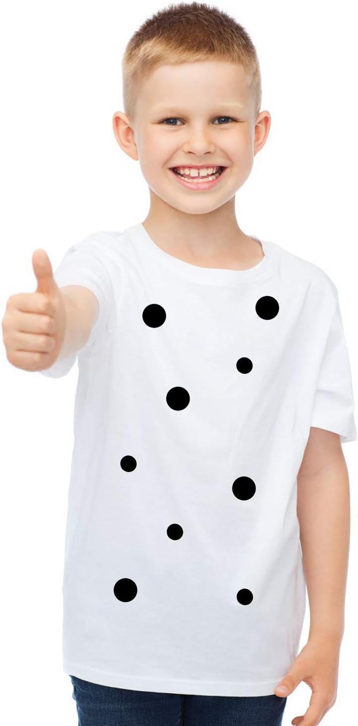 Iceyyyy 200+ Pieces Black Adhesive Felt Circles, Black Self-Adhesive Felt Sticker for Halloween DIY Projects, Professional Craft Finishing (0.5 and 0.75 Inch)