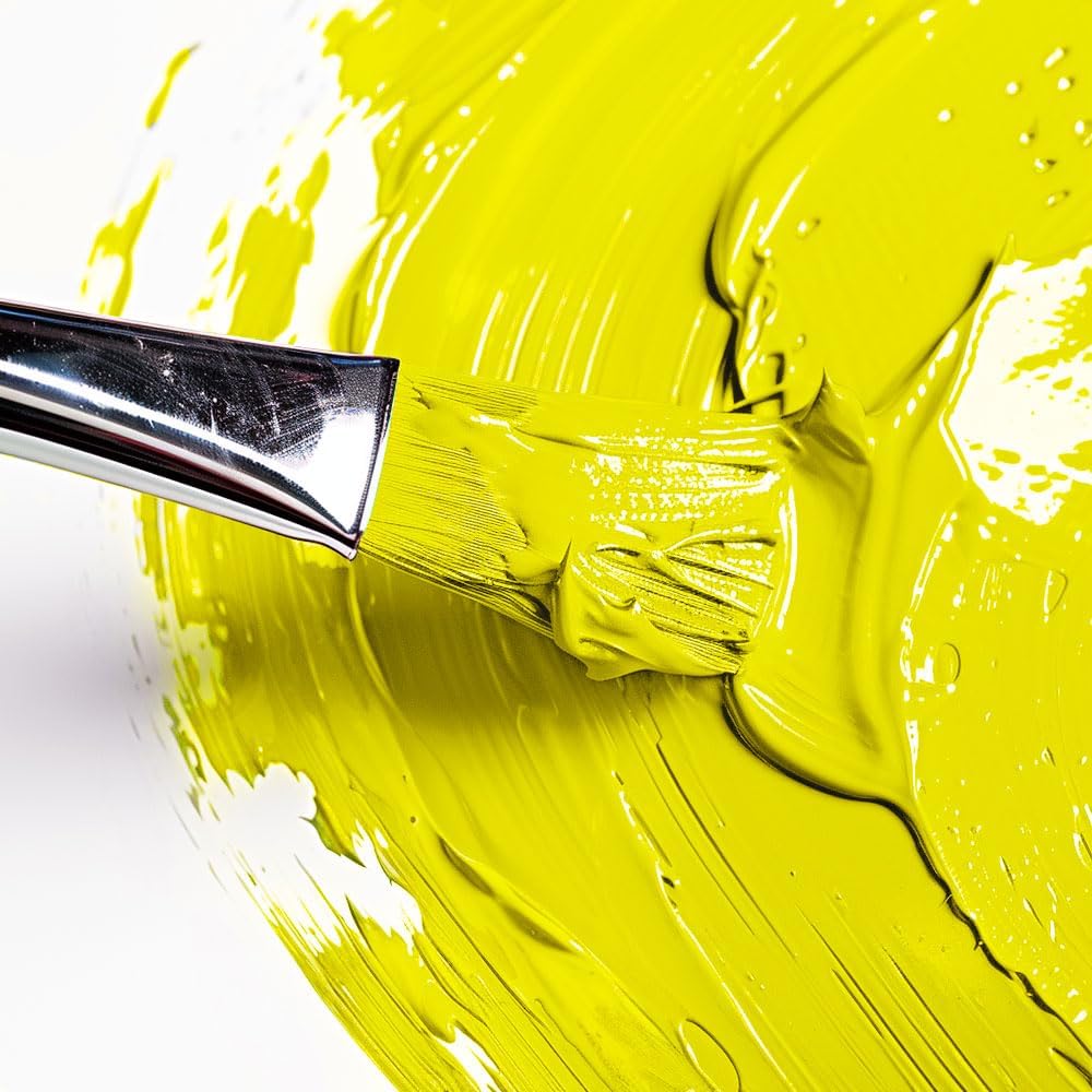 Mont Marte Discovery School Acrylic, Lemon Yellow, 1/2 Gallon (2 Liter). Ideal for Students and Artists. Excellent Coverage and Fast Drying. Pump Lid Included.