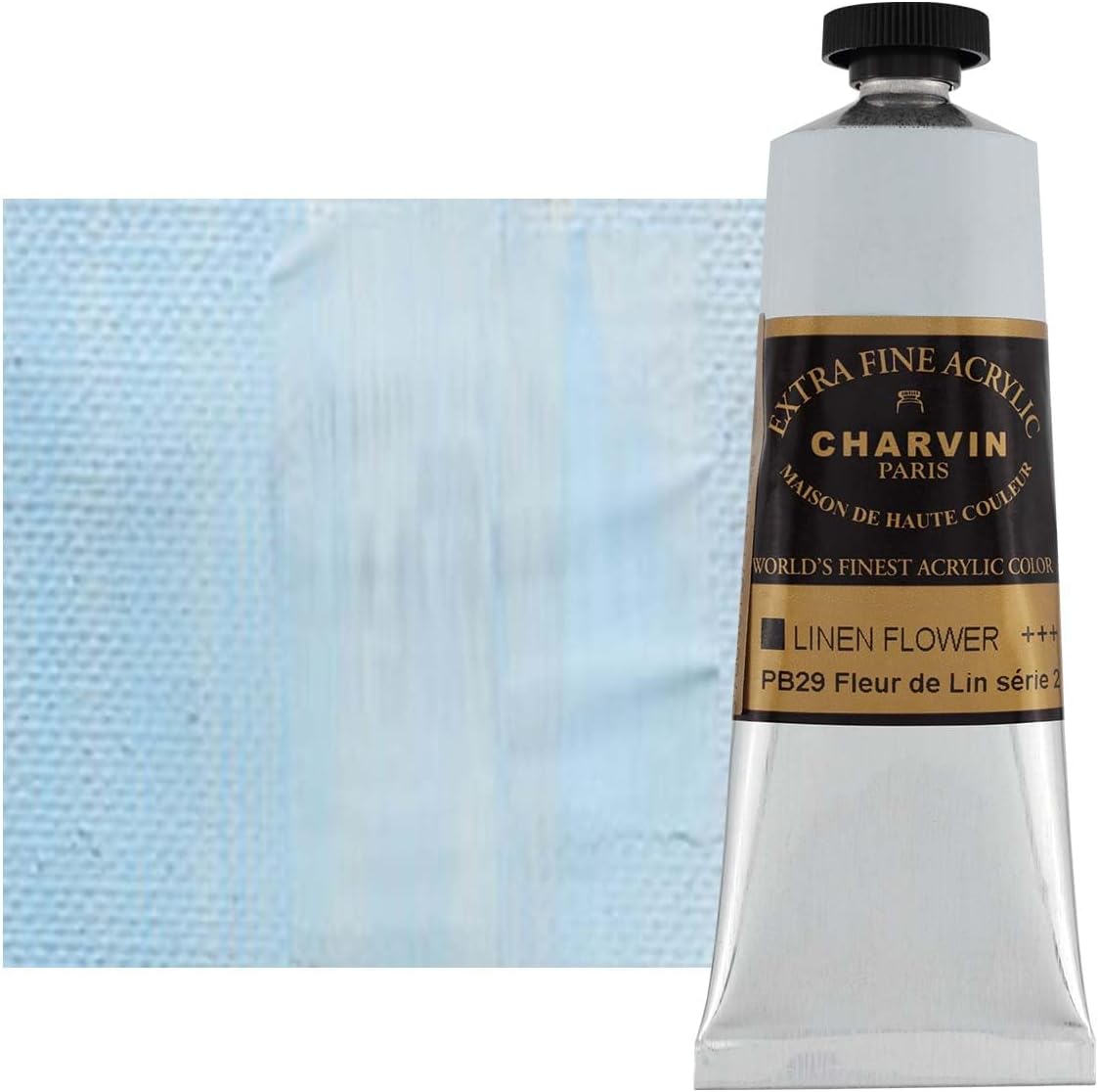 Charvin Extra Fine Professional Acrylic Paint - Linen Flower Light, 150ml Tube, Triple-Milled, Lightfast Pigments, Open Stock Artist Acrylic Paints in Nature-Inspired Hues