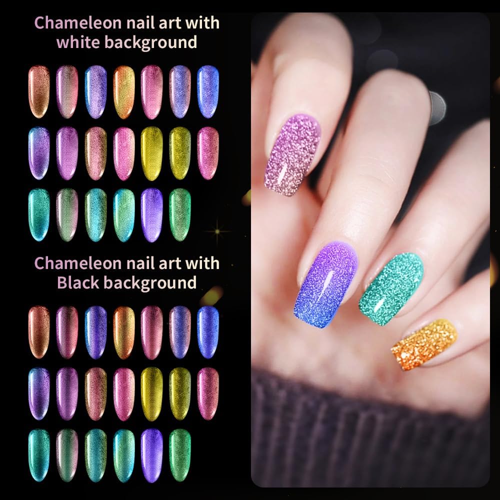 20 Colors Chameleon Mica Powder, 20 * 3g Color Shift Resin Pigment Powder for Epoxy Resin, Painting, Soap Making, Bath Bombs, Candle Making, Slime, Jewelry DIY Accessories(0.1oz/jar)