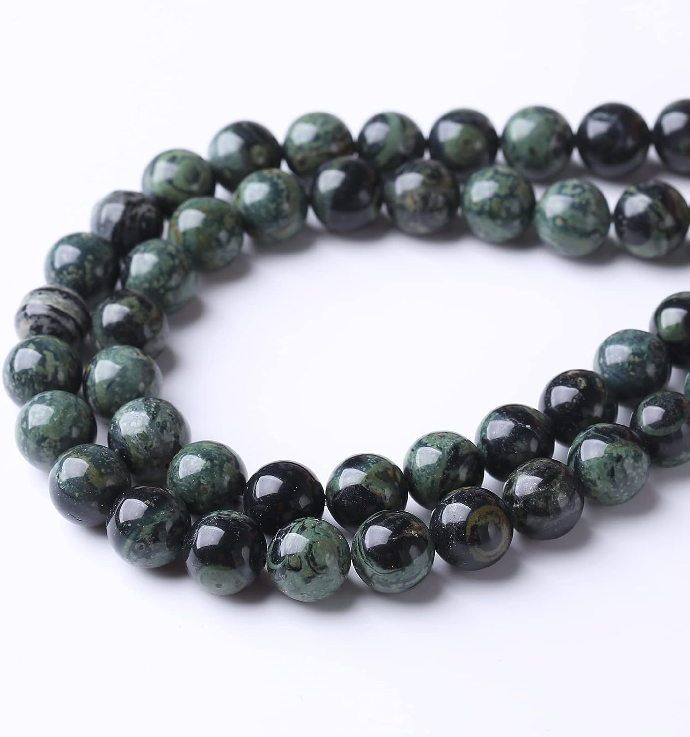 60PCS 6MM Blue Jasper Beads Stone Beads Energy Healing Beads for DIY Jewelry Bracelet Necklace Making for Jewelry Making15Inch