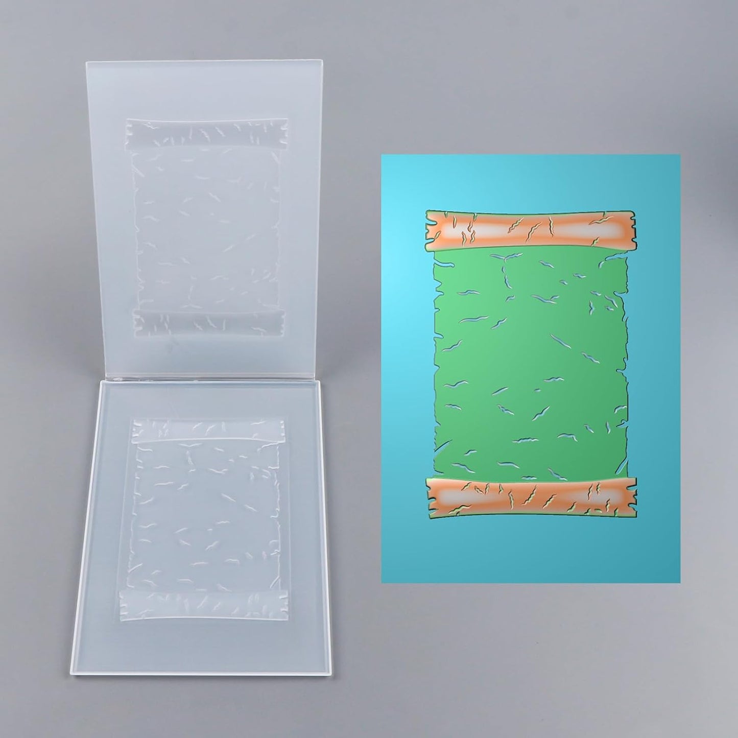 BAOFALI 3D Embossing Folder for Card Making,Book Shape Plastic Texture Fades Embossing Folder Template for Scrapbooking Cardstock Album DIY Decoration Paper Crafting 6.3x4.5inch