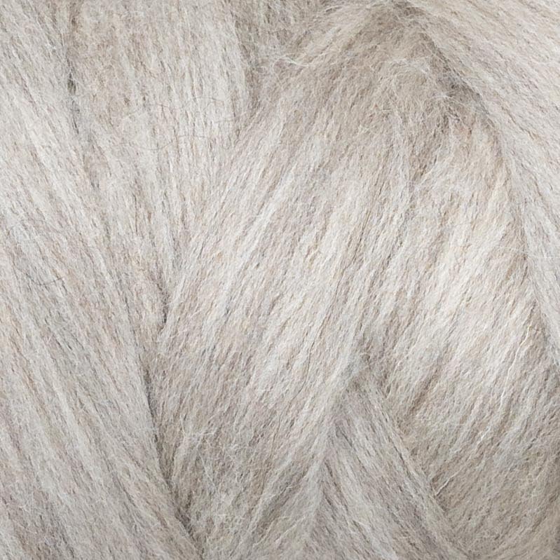 Natural 1lb Wool Bulk roving,. Best Wool for Spinning, arm Knitting, Needle Felting, Chunky Blankets Spinning Thick Yarn Tapestry. Natural, un-Dyed. (Sand Gray, 1 lb)