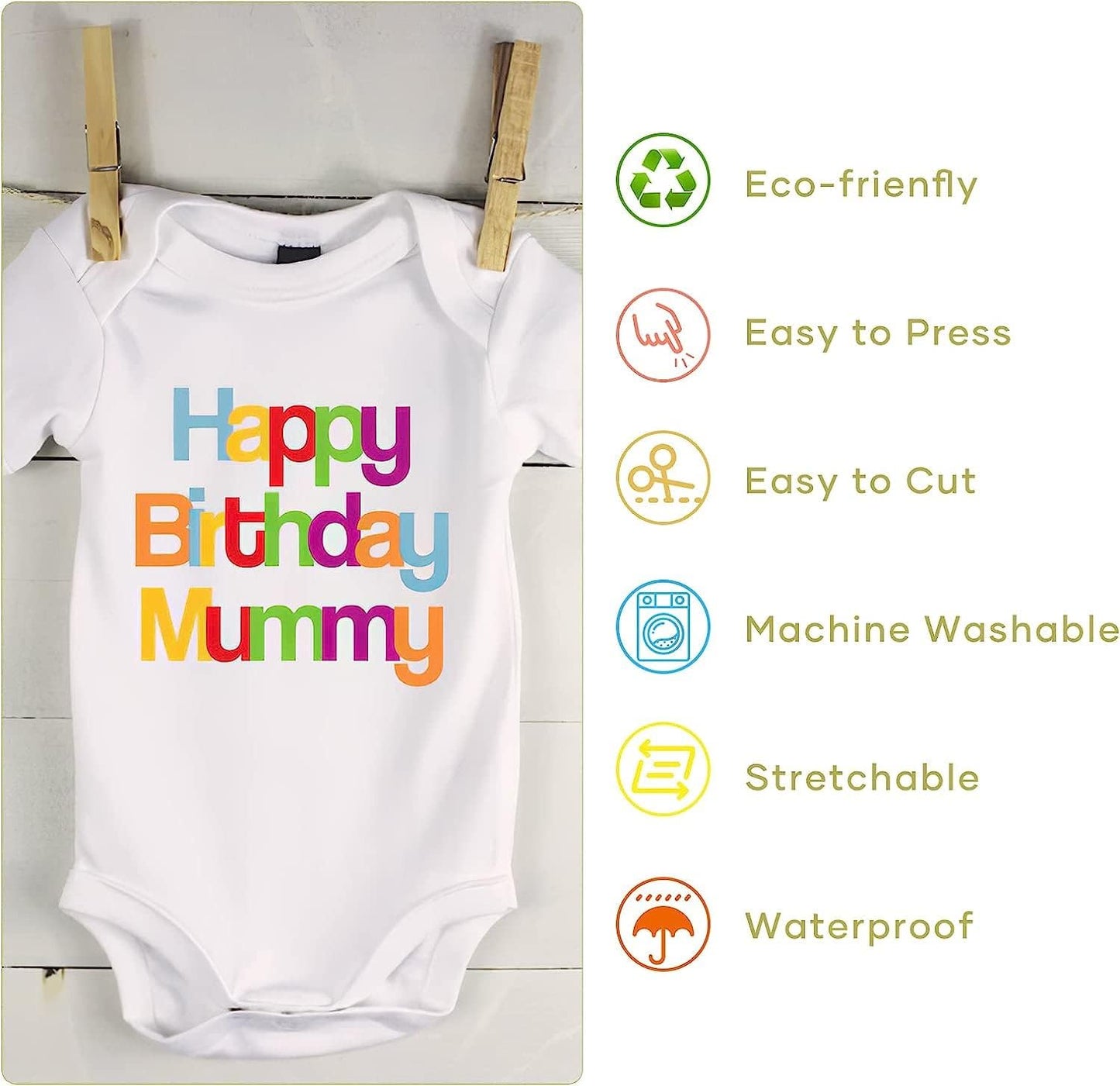 HTVRONT Gold Heat Transfer Vinyl Bundle: 20 Pack 12" x 10" Gold Iron on HTV for T-Shirt, Compatible with Cricut Cutting Machine, Silhouette Cameo or Heat Press Machine