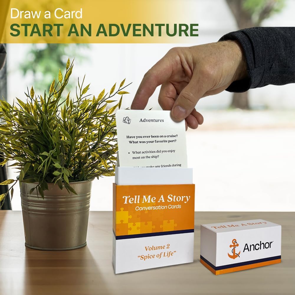 Conversation Starter Cards - Fun Prompts for Families, Friends, Seniors & Couples - Family Conversation Cards & Card Game for Couples (Volume 2)