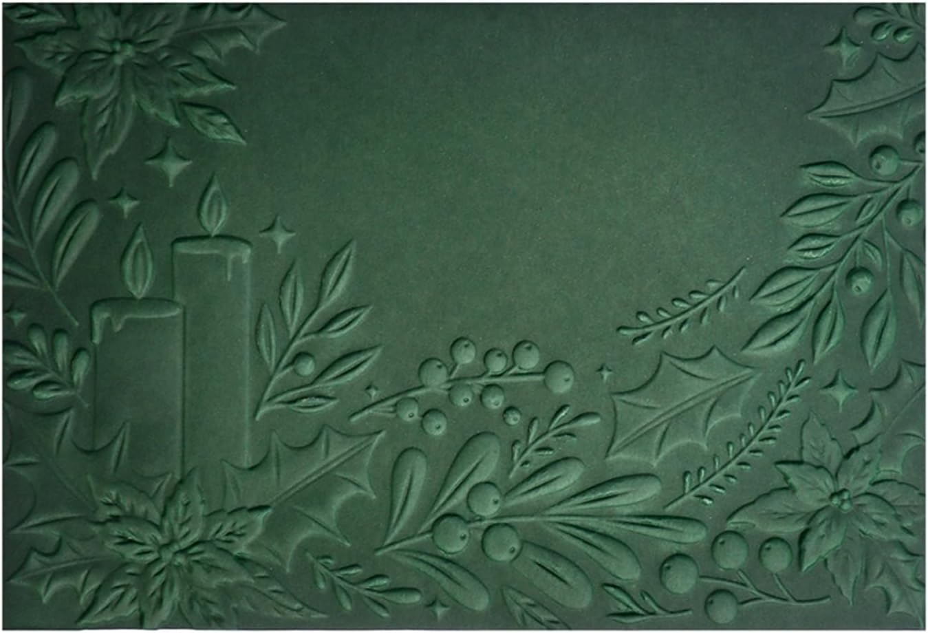 BAOFALI 3D Embossing Folder for Card Making, Flowers Lit Candles Clear Plastic Texture Fades Embossing Folder Template for Scrapbooking and Other Paper Craft Album Stamps DIY Decoration