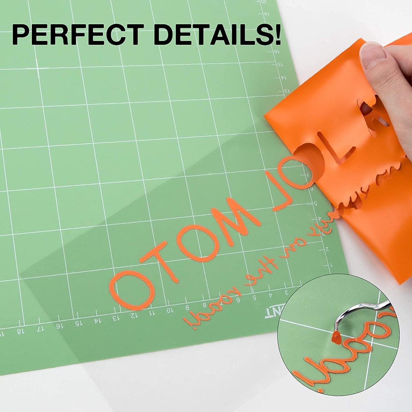 HTVRONT HTV Heat Transfer Vinyl - 12" x 8ft Orange HTV Vinyl for T Shirts, Iron on Vinyl for All Cutting Machine - Easy to Cut & Weed for Iron on Design (Orange)