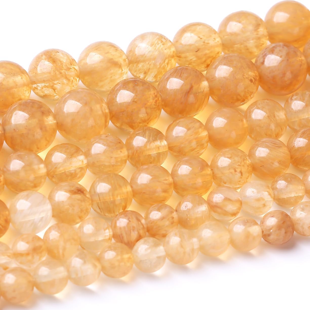 32PCS 12MM Tea Watermenlon Stone Beads Energy Healing Beads for DIY Jewelry Bracelet Necklace Making for Jewelry Making 15Inch