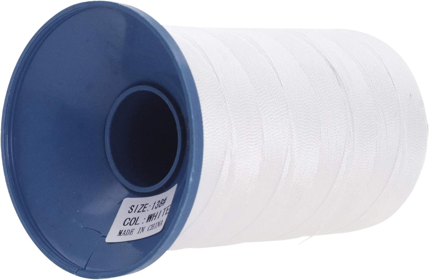 Mandala Crafts Bonded Nylon Thread White Heavy Duty Sewing Threads - 1250 YDs Size 138 420D T135 Tex 135 Thread for Leather Jeans Weaving Outdoor Marine Upholstery Threads