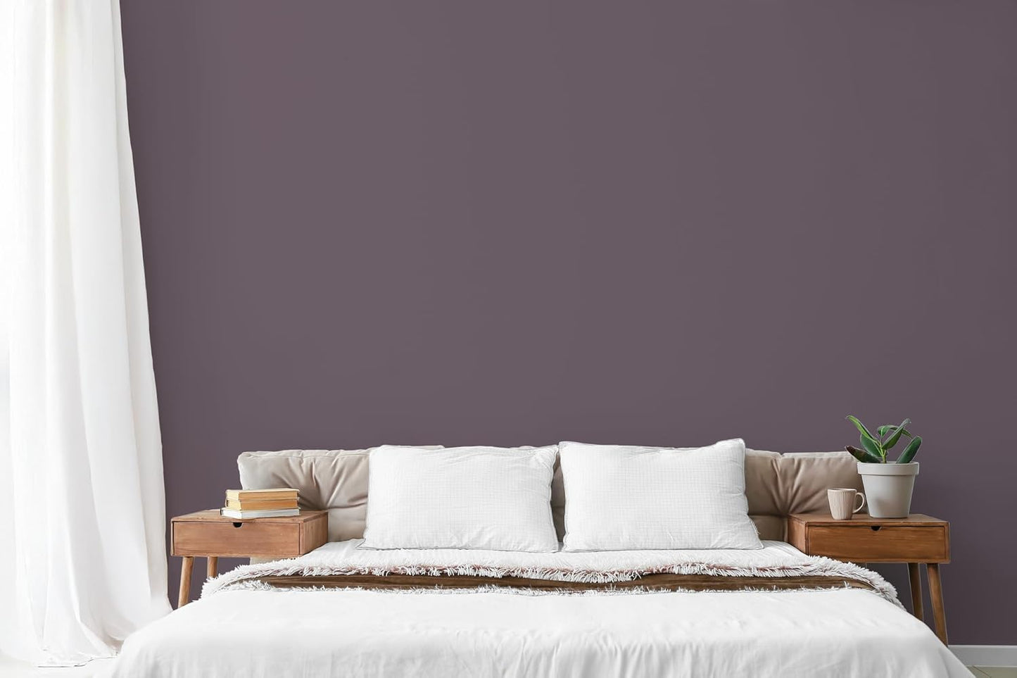 EVOLVE Paint & Primer: Environment-friendly, Low Sheen with One-coat Coverage for Interior & Exterior surfaces (Gentle Plum, 1-Gallon)
